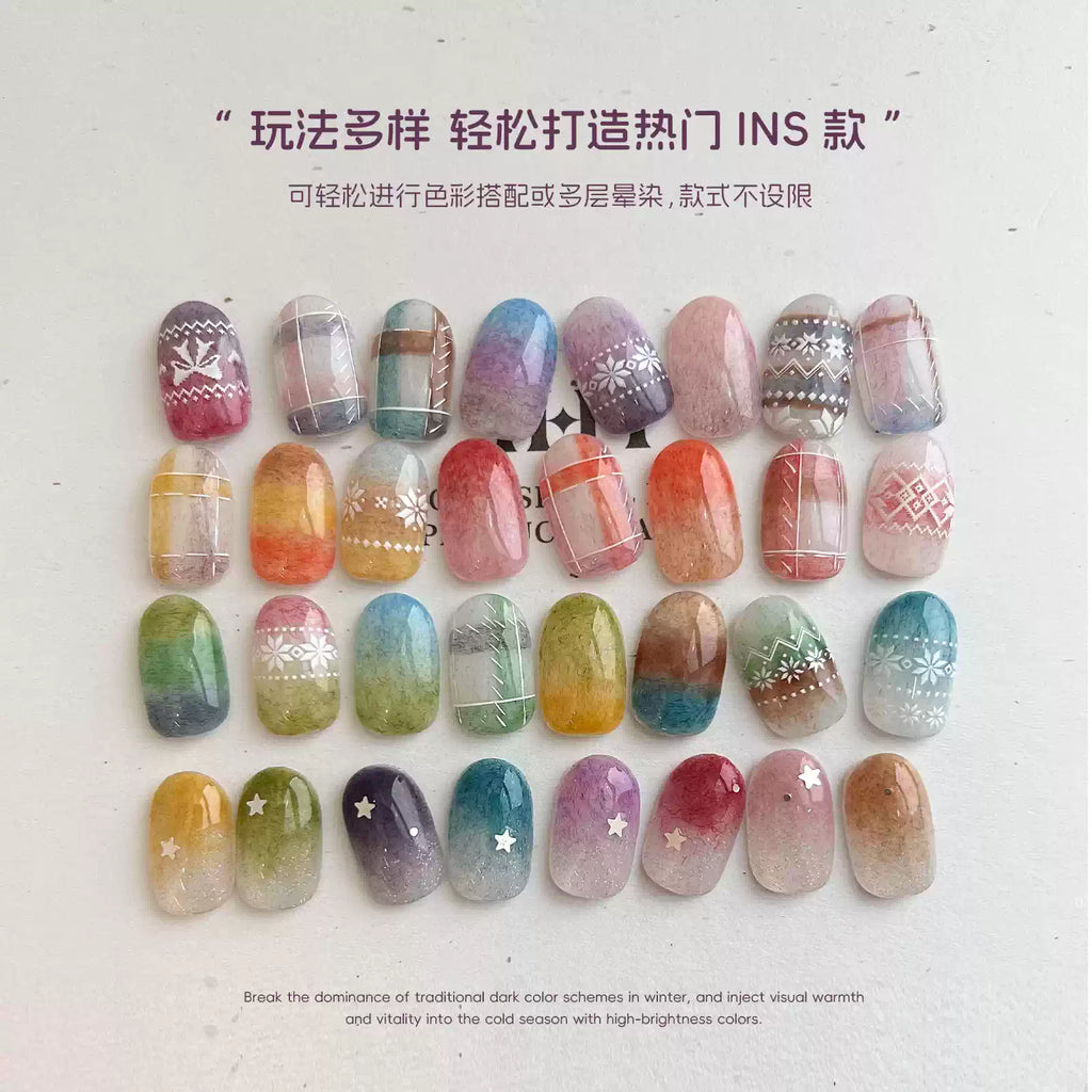 【YHH NAIL / 受注販売(7月中旬前後納期)】Sakura Wool Gel Series 20 Colors Winter Color Atmosphere Jarred Gel 5g