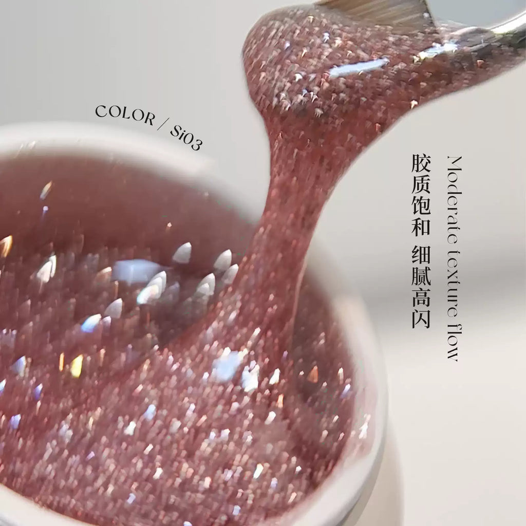 【YHH NAIL / 受注販売(7月中旬前後納期)】YHH Cherry Blossom & Rose & Mino Crystal Sand Series 20-Color Rhinestone Gel Nail Art Jar 5g