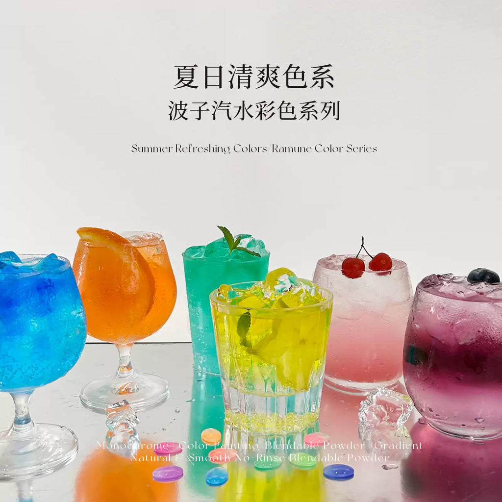 【YHH NAIL / 受注販売(7月中旬前後納期)】YHH Cherry Blossom Fluorescent Gradient Slap Gel, 10 Colors, High Saturation Fluorescent Colors, Matte Cream Texture, 2g/jar