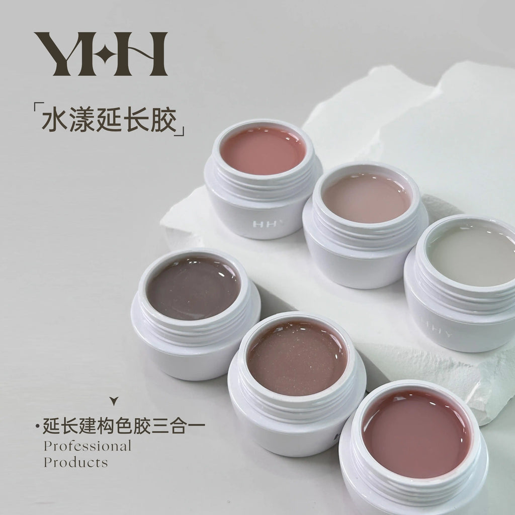 【YHH NAIL / 受注販売(7月中旬前後納期)】YHH Cherry Blossom Watery Extension Gel 15g Nail Salon Canned Extension Gel, Nude Color, Construction Color Gel
