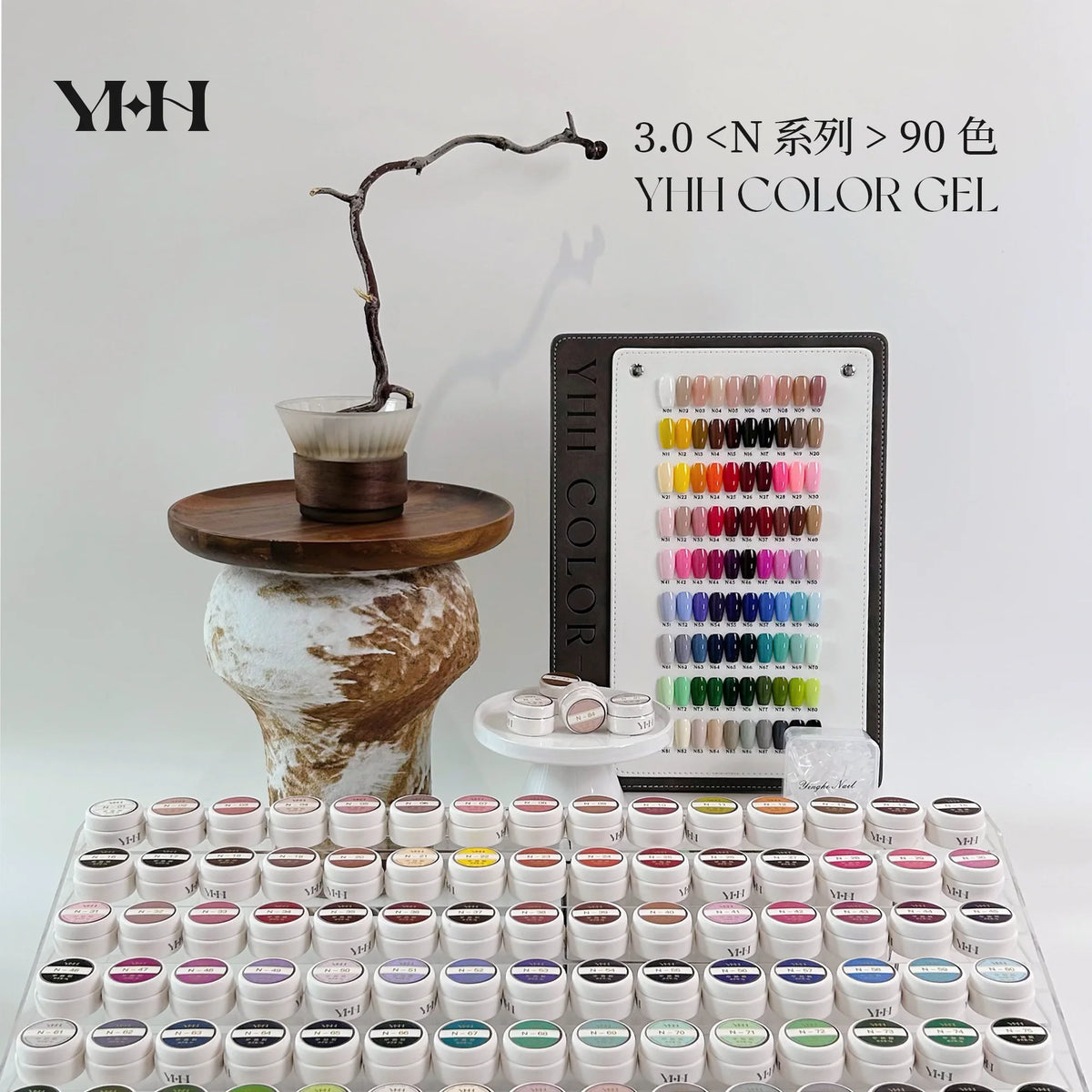 【YHH NAIL / 受注販売(納期未定:要問合せ) / (~1031)】YHH Sakura 3.0 Series Jarred Gel, 90 Colors, Creamy Texture, Brand New, 5g / 3.0系列罐装胶90色奶油质地 色系全 5g